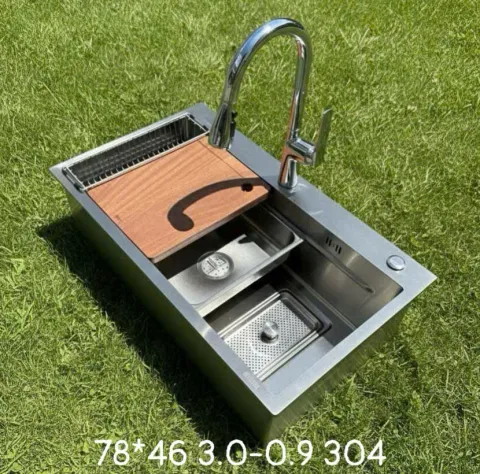 Chậu rửa bát cao cấp xuất nhật inox 304 size 78*46  CB33