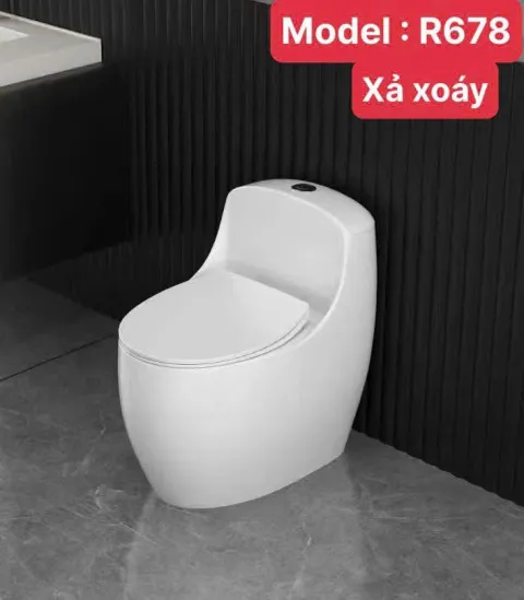 	Bồn cầu trứng  vệ sinh nhà tắm   - R678