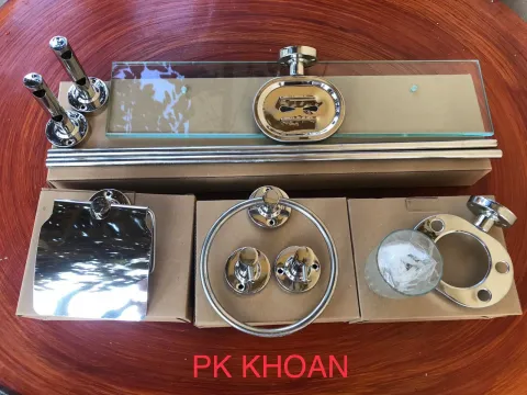 Bộ phụ kiện nhà tắm 6 MÓN, phụ kiệnkhoan 