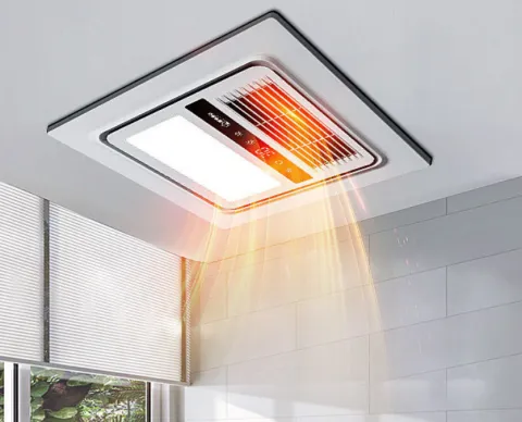 Đèn sưởi quạt sưởi âm trần nhà tắm TCARE 30x30CM