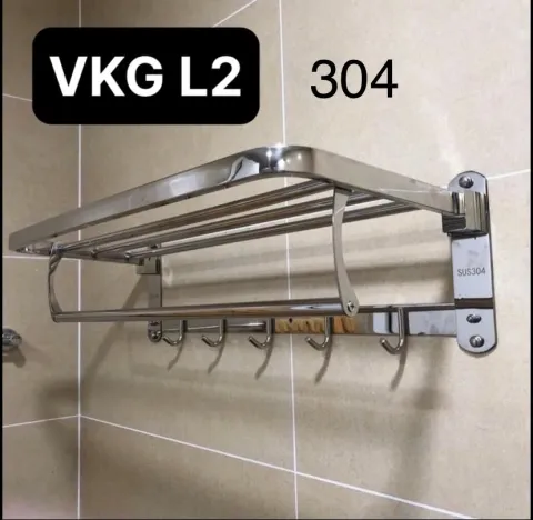Bộ phụ kiện nhà tắm giá treo khăn loại 2