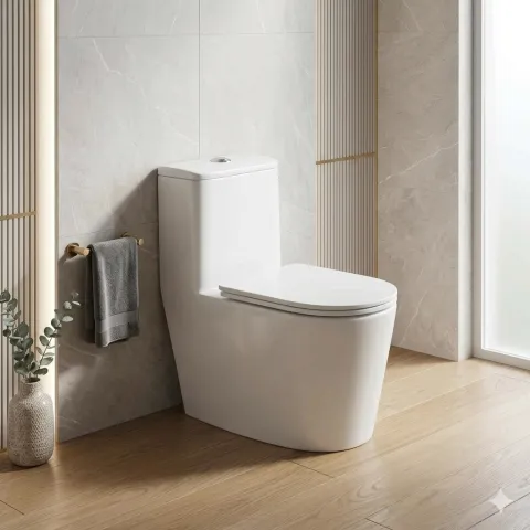 Bồn cầu nhà vệ sinh men Aqua cremic TCARE K46