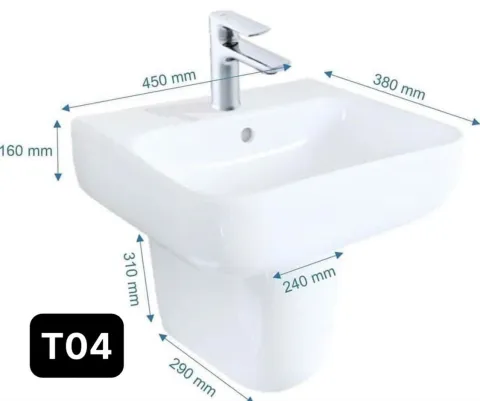 Chậu rửa mặt Lavabo M26 ( không chân treo)