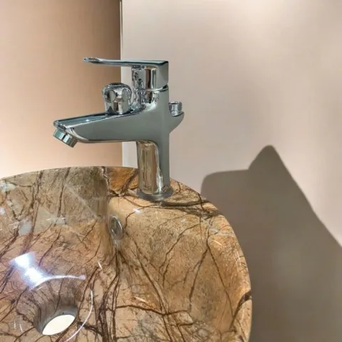 Vòi rửa Lavabo, vòi liền sen đơn hàng đồng 