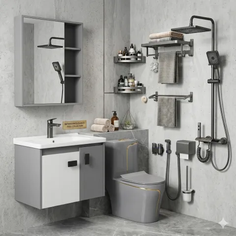 Combo thiết bị vệ sinh nhà tắm TCARE TCB-9031