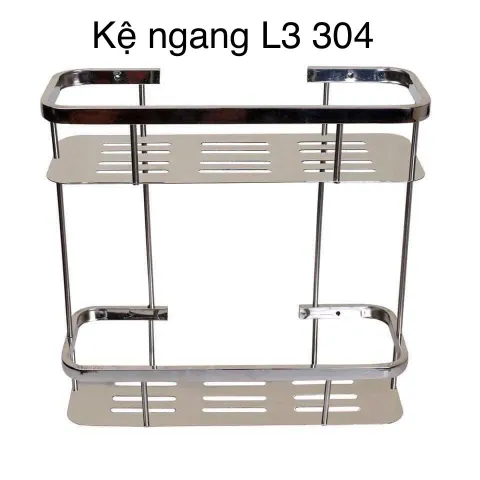 Bộ phụ kiện nhà tắm, kệ  ngang inox 304