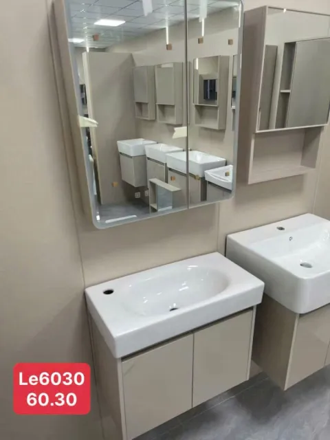 	Bộ Tủ chậu lavabo cao cấp khung inox size 60*30 LE60*30T