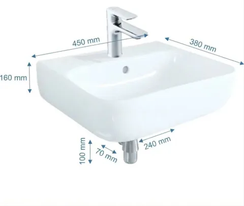 Chậu rửa mặt Lavabo M26 ( không chân treo)