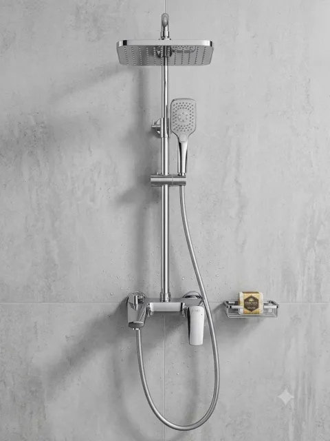Bộ sen cây tắm đứng nóng lạnh TCARE -le 201C