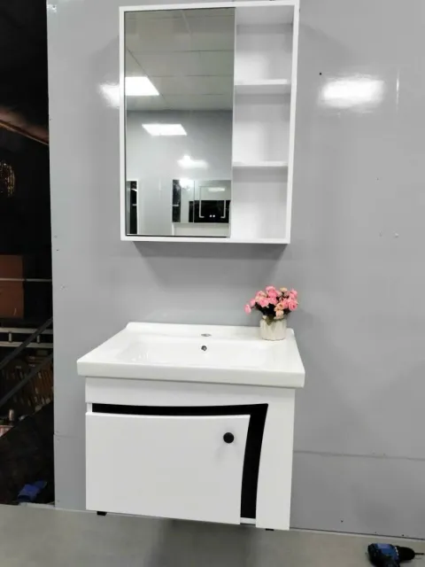 Bộ Tủ chậu lavabo cao cấp PVC chống nước size 60*48 (TC60-09)