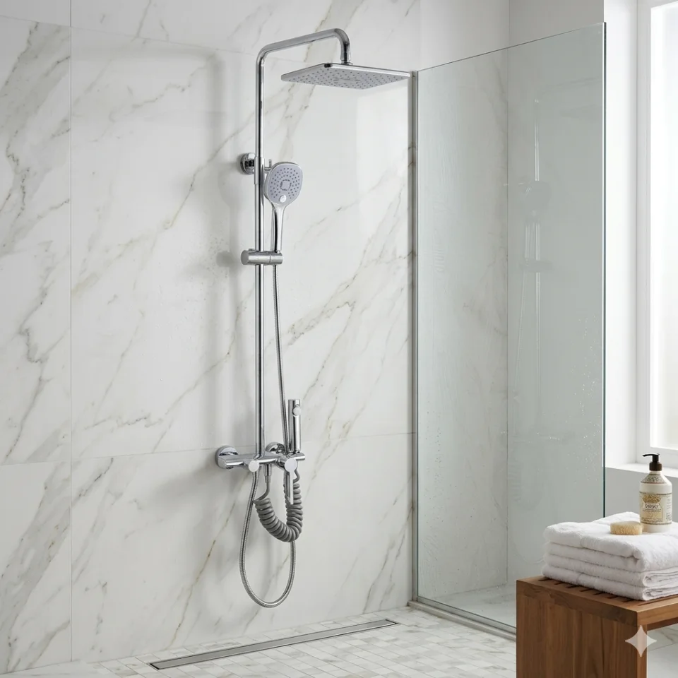 Bộ sen cây tắm đứng nóng lạnh TCARE TS- 122
