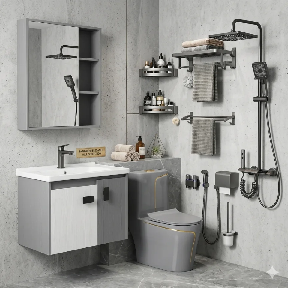 Combo thiết bị vệ sinh nhà tắm TCARE TCB-9031