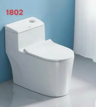 Bồn cầu vệ sinh nhà tắm men sứ Aqua - ceramic - LE1802