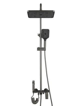 Bộ sen cây tắm đứng nóng lạnh TCARE -le 033Q màu xám