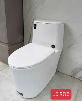Bồn cầu vệ sinh nhà tắm men sứ Aqua - ceramic - LE906