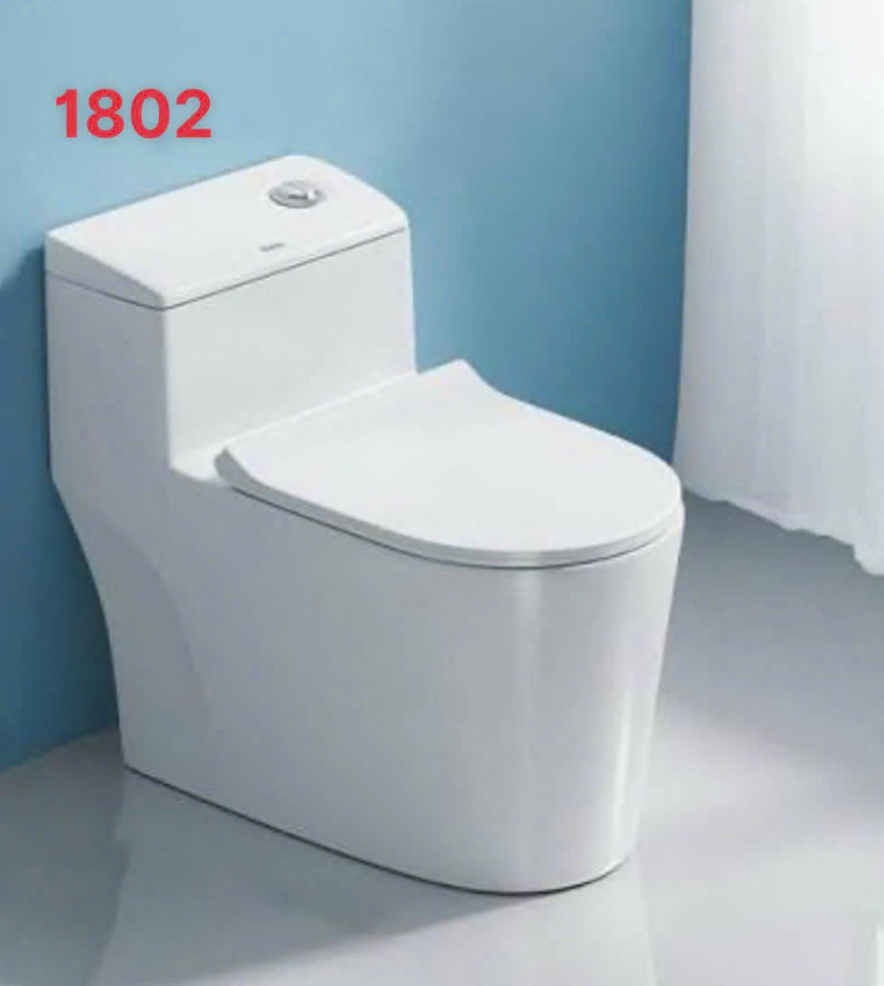 Bồn cầu vệ sinh nhà tắm men sứ Aqua - ceramic - LE1802