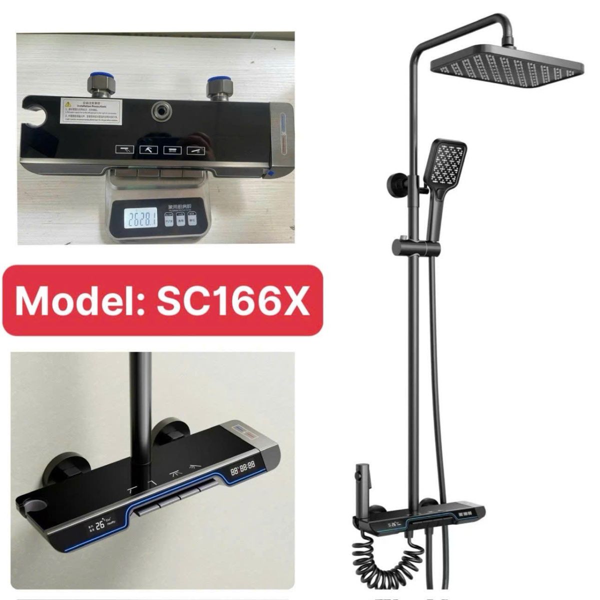 Bộ sen cây tắm đứng nóng lạnh TCARE TS- 166X