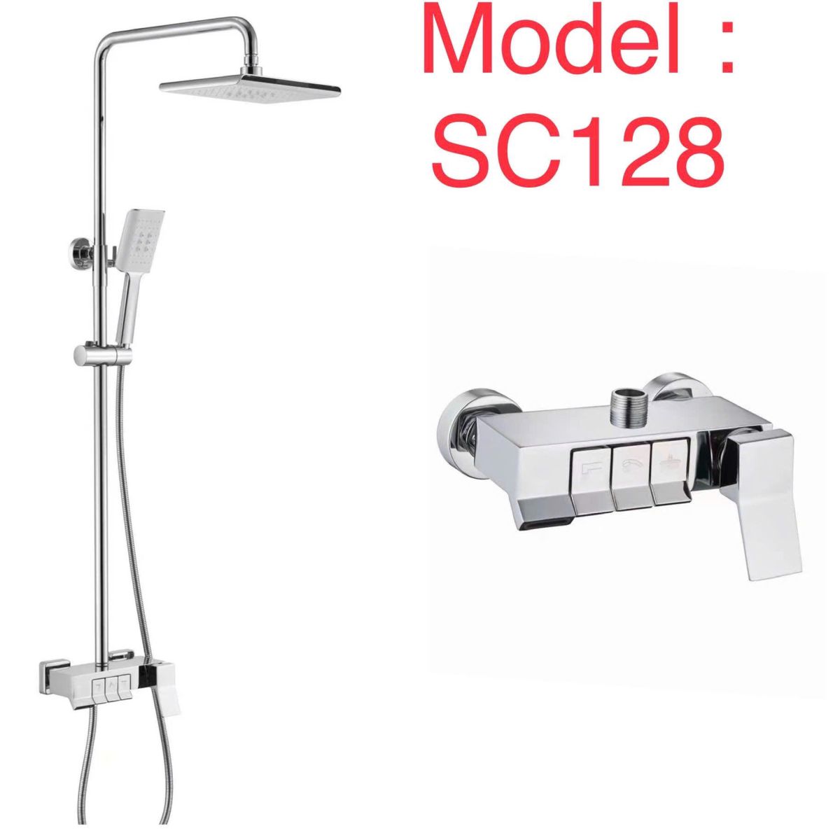 Bộ sen cây tắm đứng nóng lạnh TCARE TS- 128