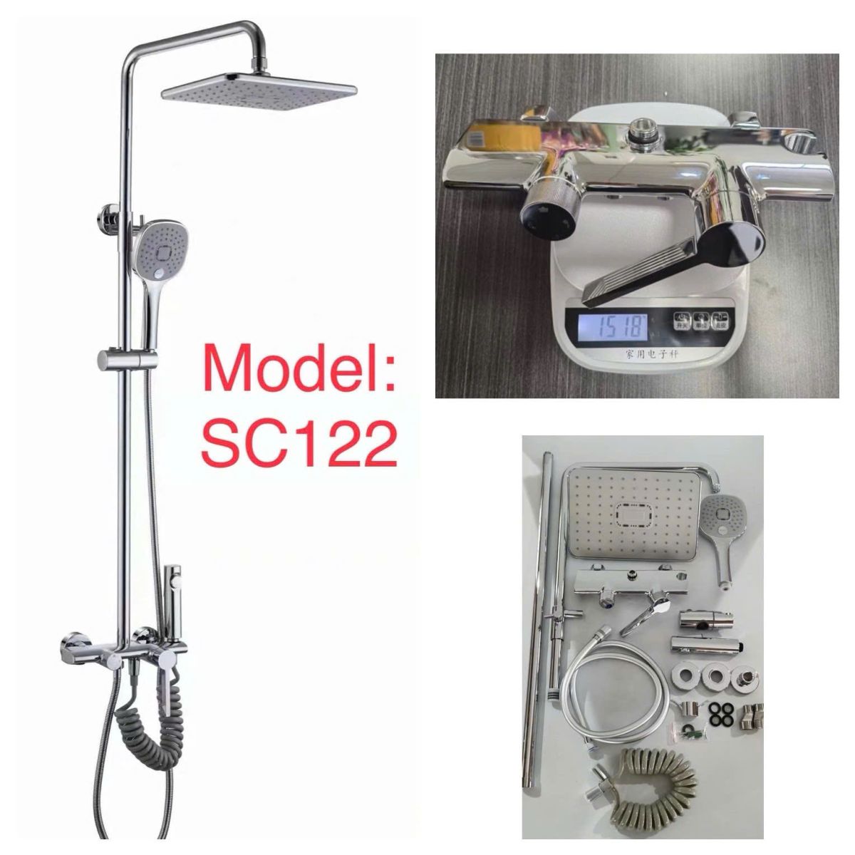 Bộ sen cây tắm đứng nóng lạnh TCARE TS- 122