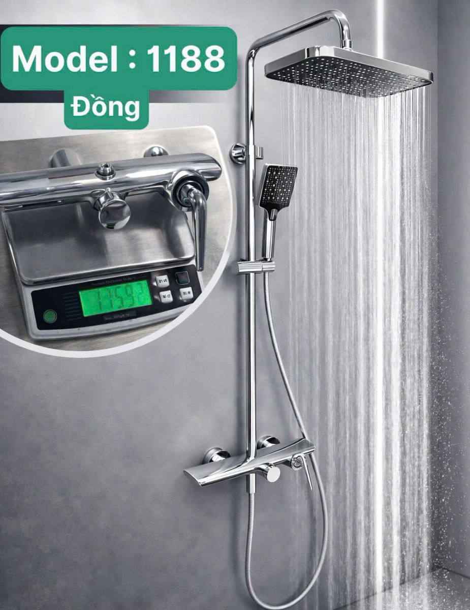 Bộ sen cây tắm đứng nóng lạnh TCARE TS- 1188