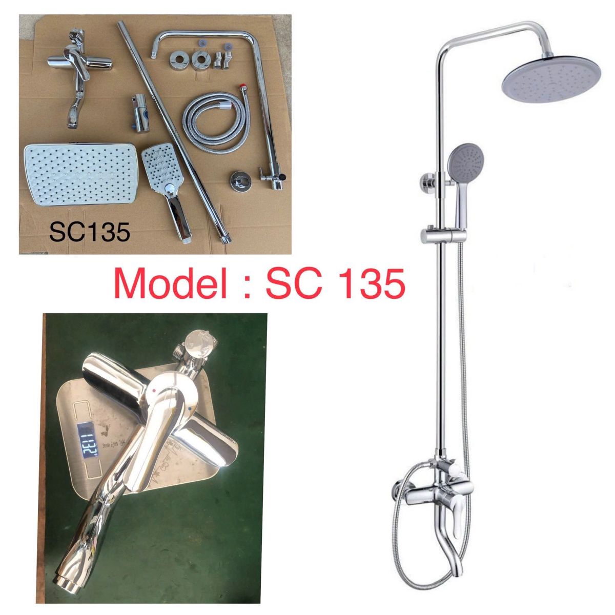 Bộ sen cây tắm đứng nóng lạnh TCARE TS- 40135