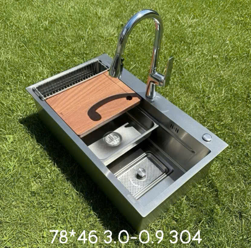 Chậu rửa bát cao cấp xuất nhật inox 304 size 78*46  CB33